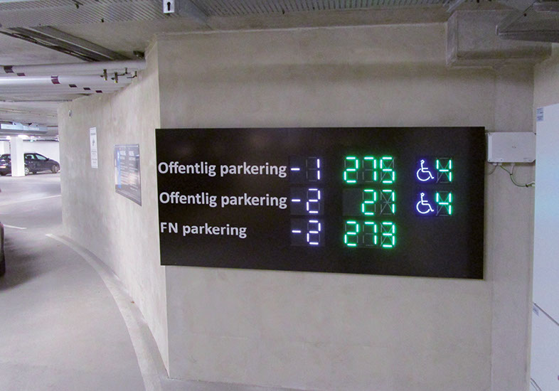 parking guidance - ultrasonic detection - displays 2