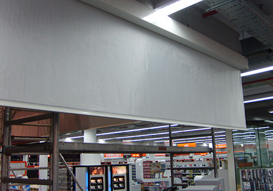 buidlings smoke and fire screens automatische schermen 1