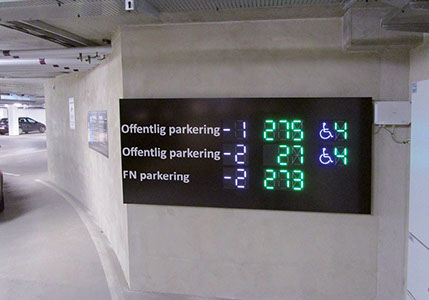 parking guidance - ultrasonic detection - displays 2